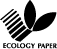 ECOLOGY PAPER